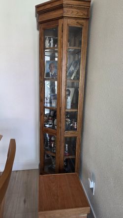 2 Corner Cabinet Curio Shelves