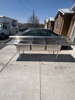 120” 3 compartment sink