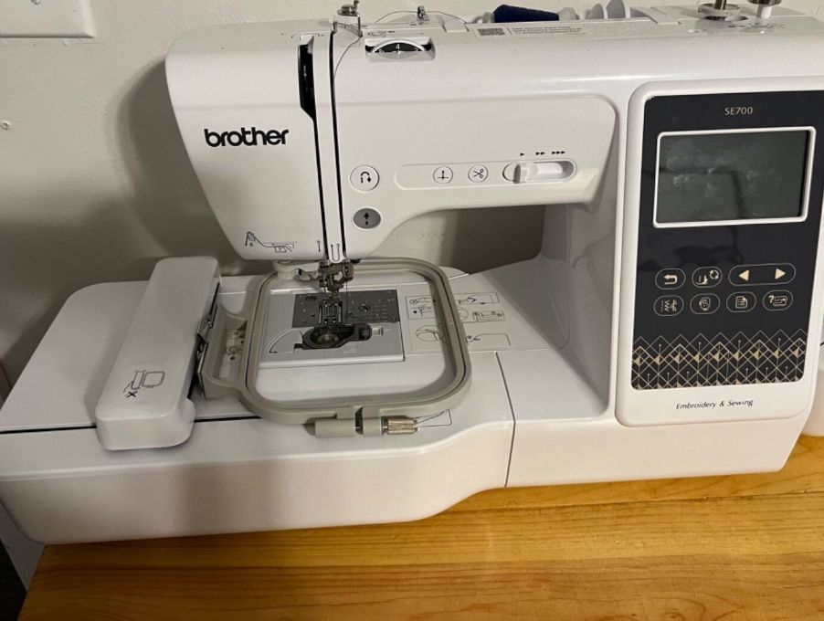 Brother SE700 Computerized Sewing and Embroidery Machine - White
