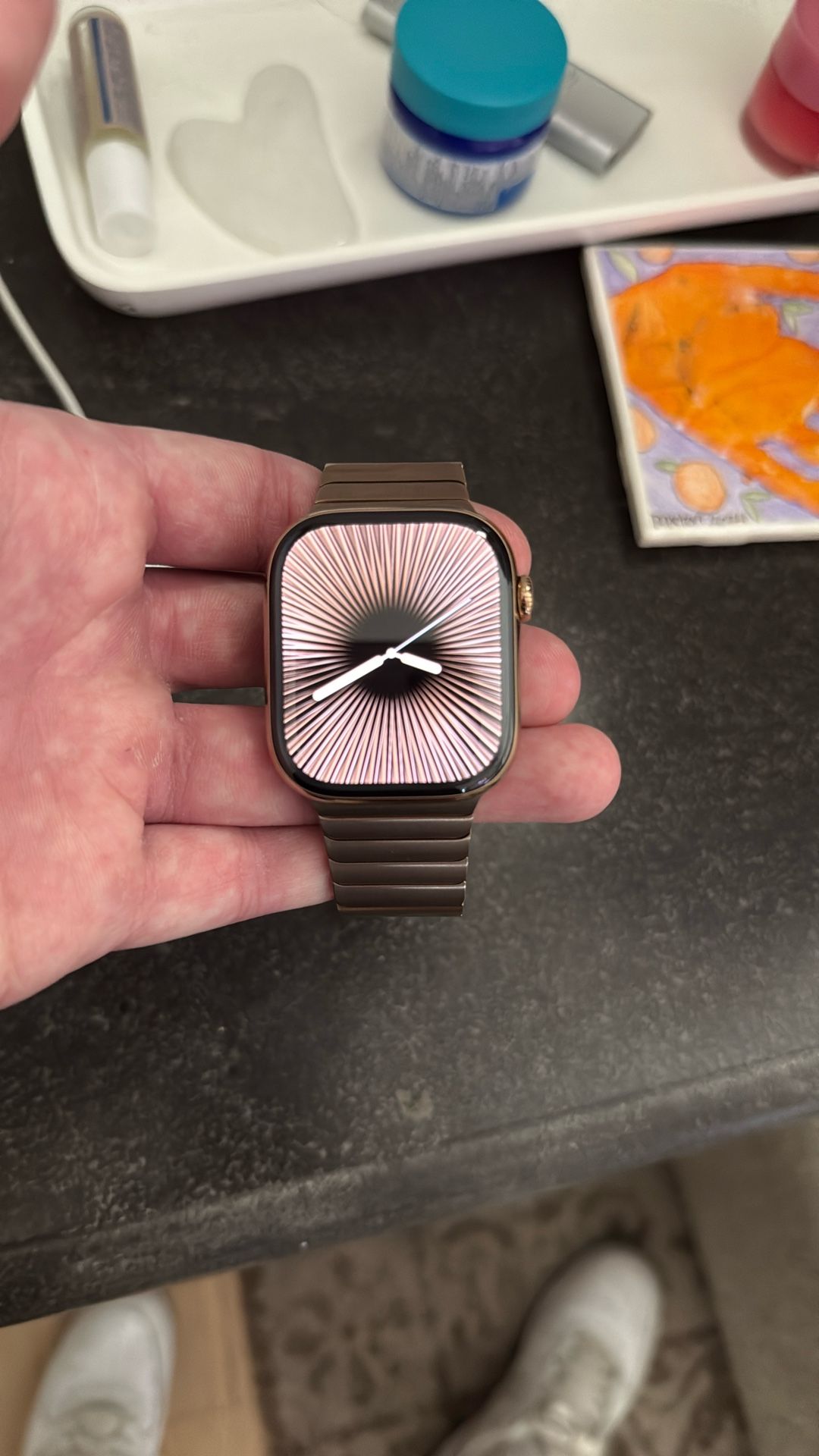 Apple Watch Series 10 Titanium - GPS+Cellular (46mm Gold) (Link Bracelet)