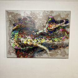 Lienzo Cuadro Arte Moderno Grande Abstracto textura al óleo, sala de estar dormitorio pasillo pared decorativo 47”x35” pulgadas  Canvas Painting Moder