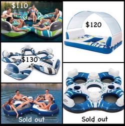 New Quad River Tube / 4 Person Floating Island