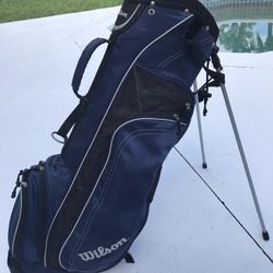 Wilson Stand Golf Bag - Navy Blue- Excellent!!!