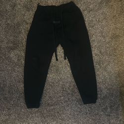 Black Essential Cuffed SweatPants