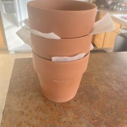 9 Pack Terracotta Flower Pots 5 Inches