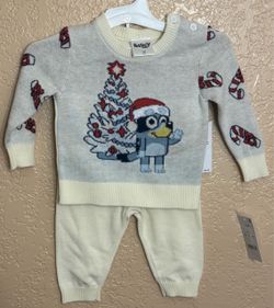 Bluey 0-3 Month 2 Piece Outfit New