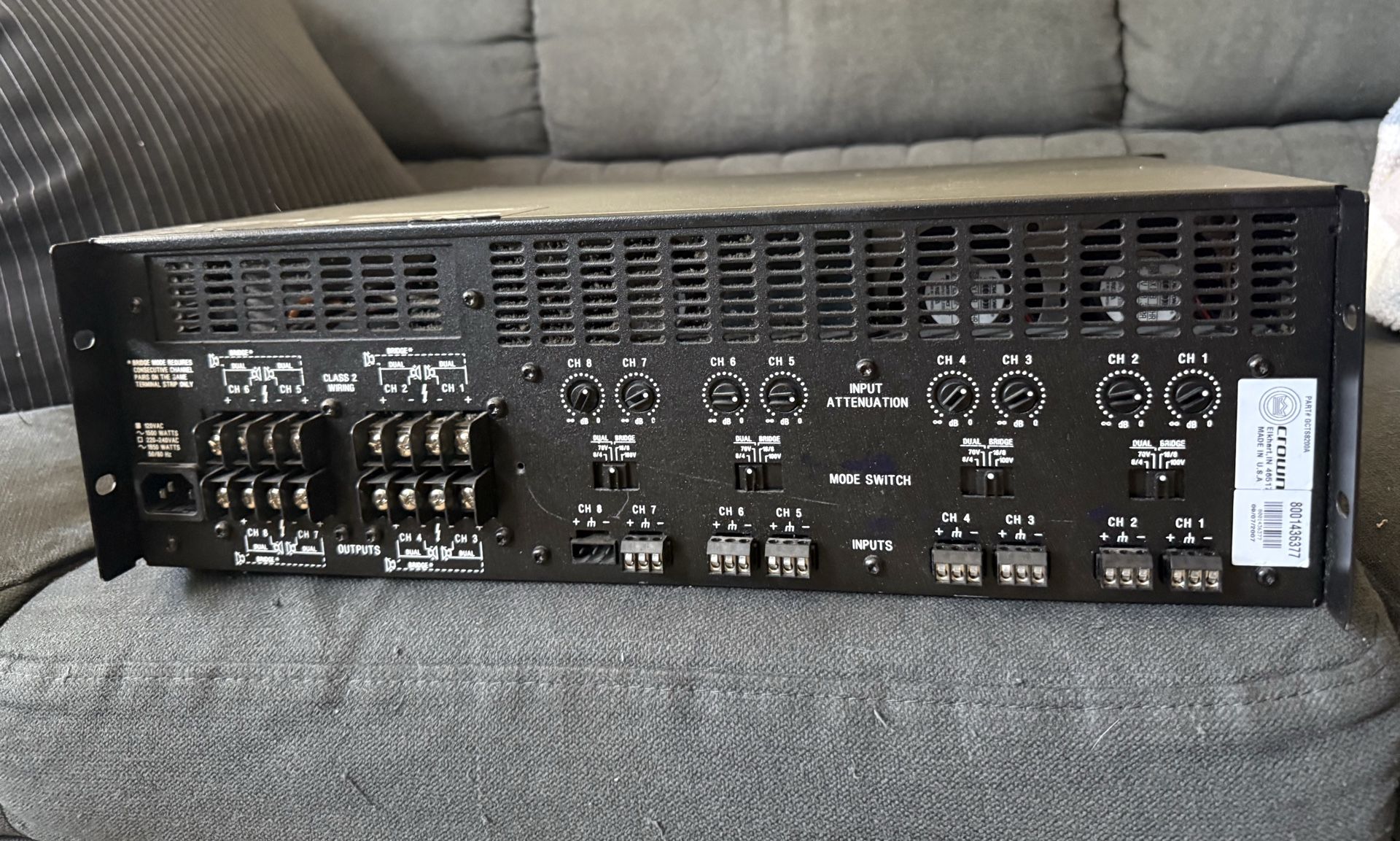 Amplificador/Power Amplifier crown