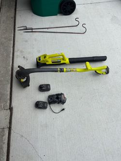 Ryobi Easy Edge and Ryobi blower