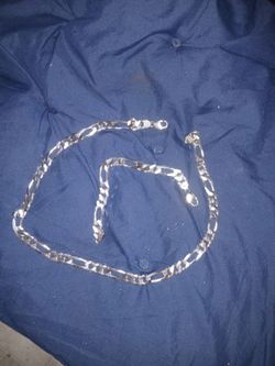 Sterling silver Figaro chains