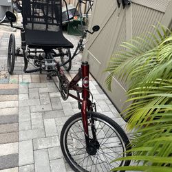 Recumbent Bicycle Sun Seeker Eurus 20 Adult Tricycle / Bike