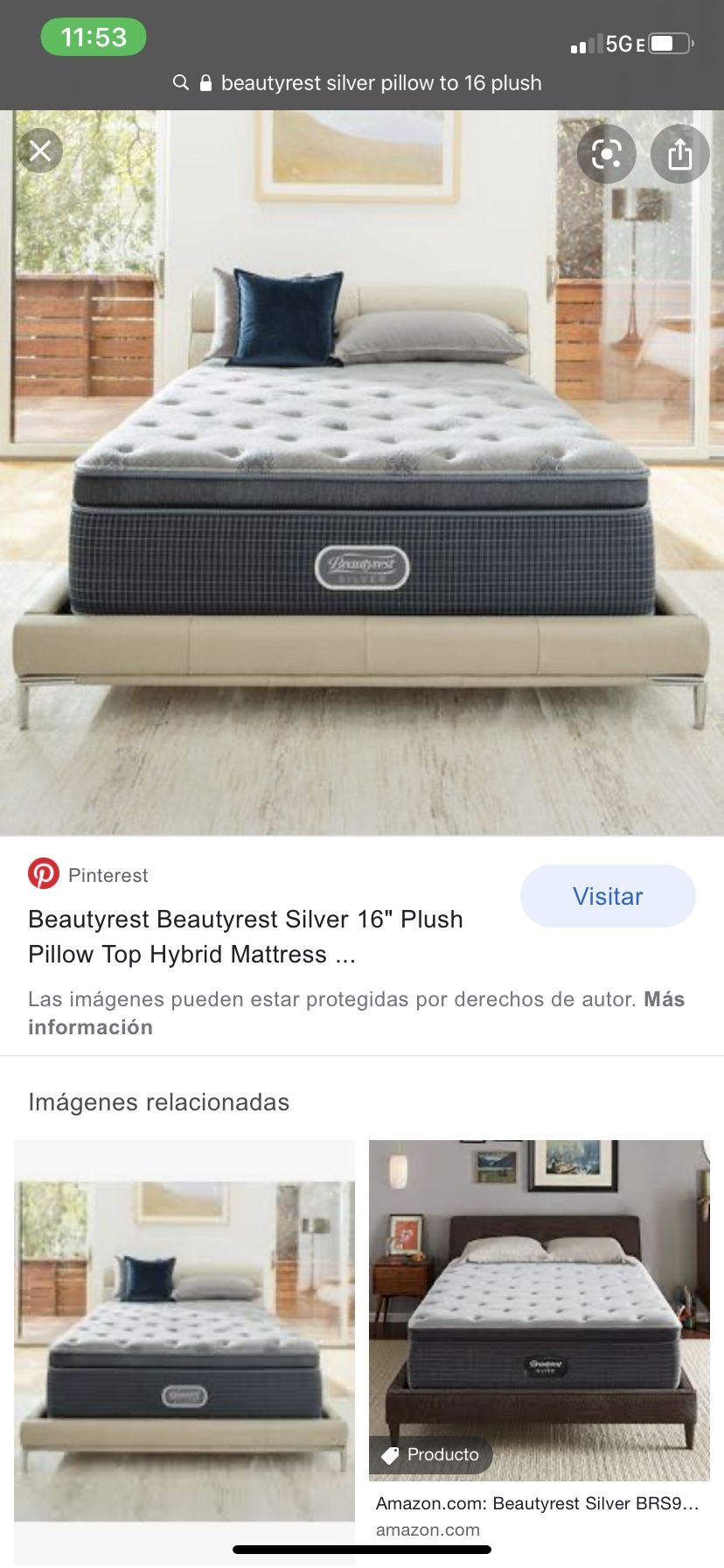 Beautyrest Silver Pillow Top King
