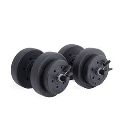CAP 40 lb Vinyl Adjustable Dumbell Weight Set Total 40 Lbs