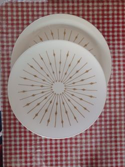 Mid Century Modern Sunburst Erwin Kalla Plates
