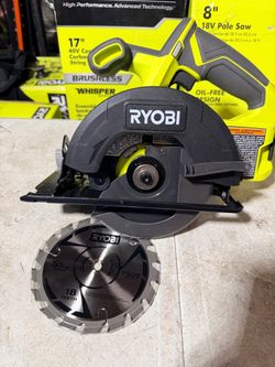 RYOBI TOOL ONE+ 18V Cordless 5-1/2 in. Circular Saw with 5-1/2 in. NEW $65