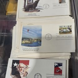 First Day Issues. Stamps. Clean.