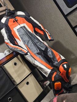 Leather race suit