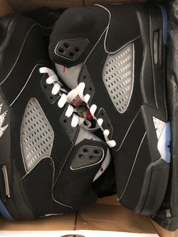 Air Jordan 5 Black Metallic Sneakers