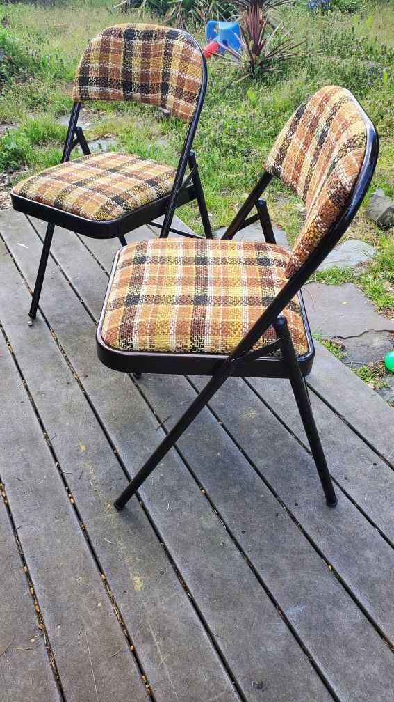 Vintage folding chairs clearance