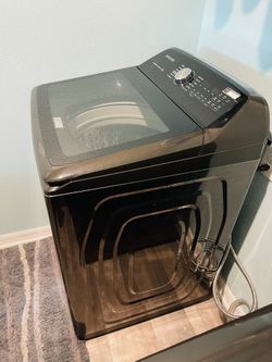 5.2 cu. ft. Large Capacity Smart Top Load Washer with Super Speed Wash in Brushed Black