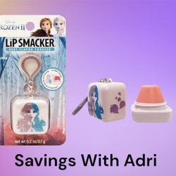 New Disney Lip Smacker Frozen II 'Anna' Berry Magical KEYCHAIN Lip Balm