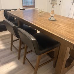 High Top Dining Table With 4 Stools