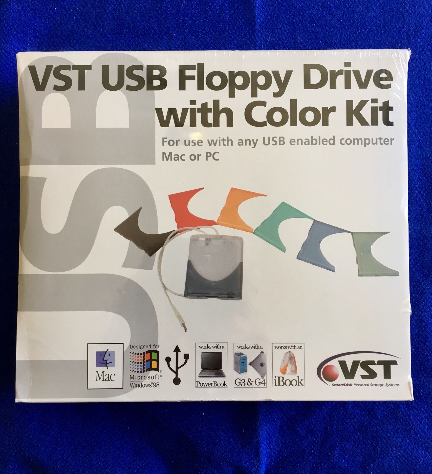 SmartDisk USB Floppy Drive Color Kit Mac or PC