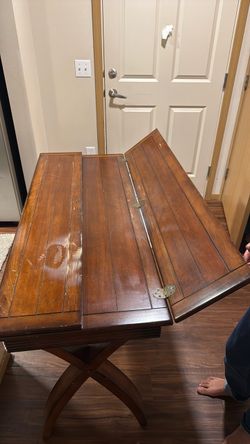 Wood Coffee/Dinning Table with X-Base