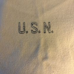 United States Navy Ivory Wool Blanket WW2