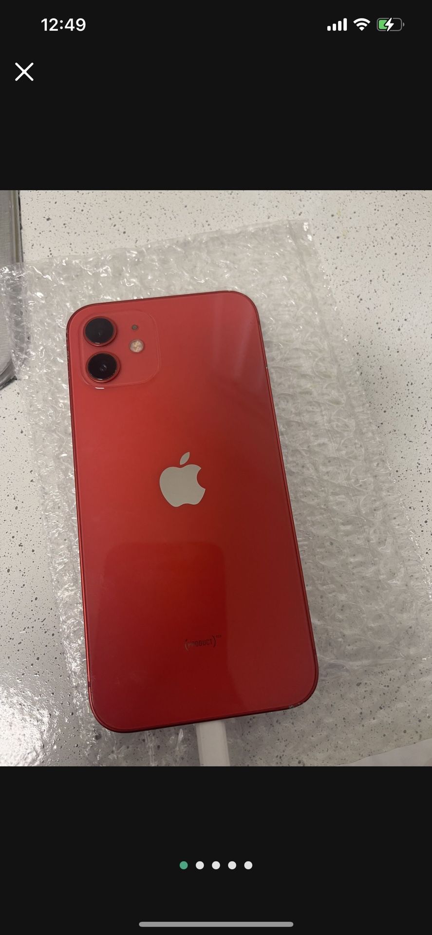 Red iPhone 12 (regular )64gb Any Carrier Unlocked Works overseas for