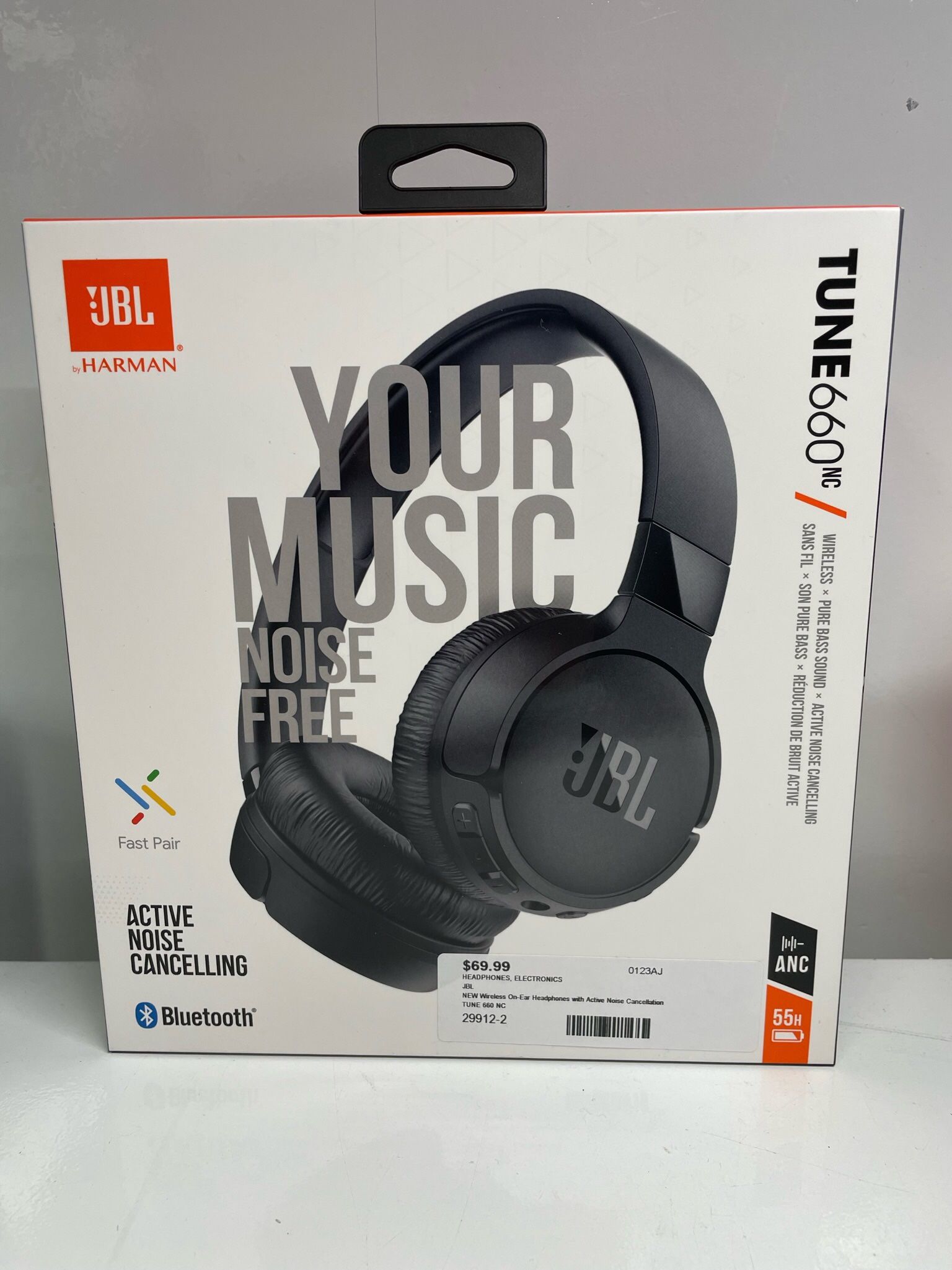 JBL Tune 660NC Wireless Noise Cancelling Headphones