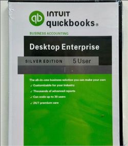 QuickBooks Desktop Enterprise 2024 – Windows 10/11 | 5-User License
