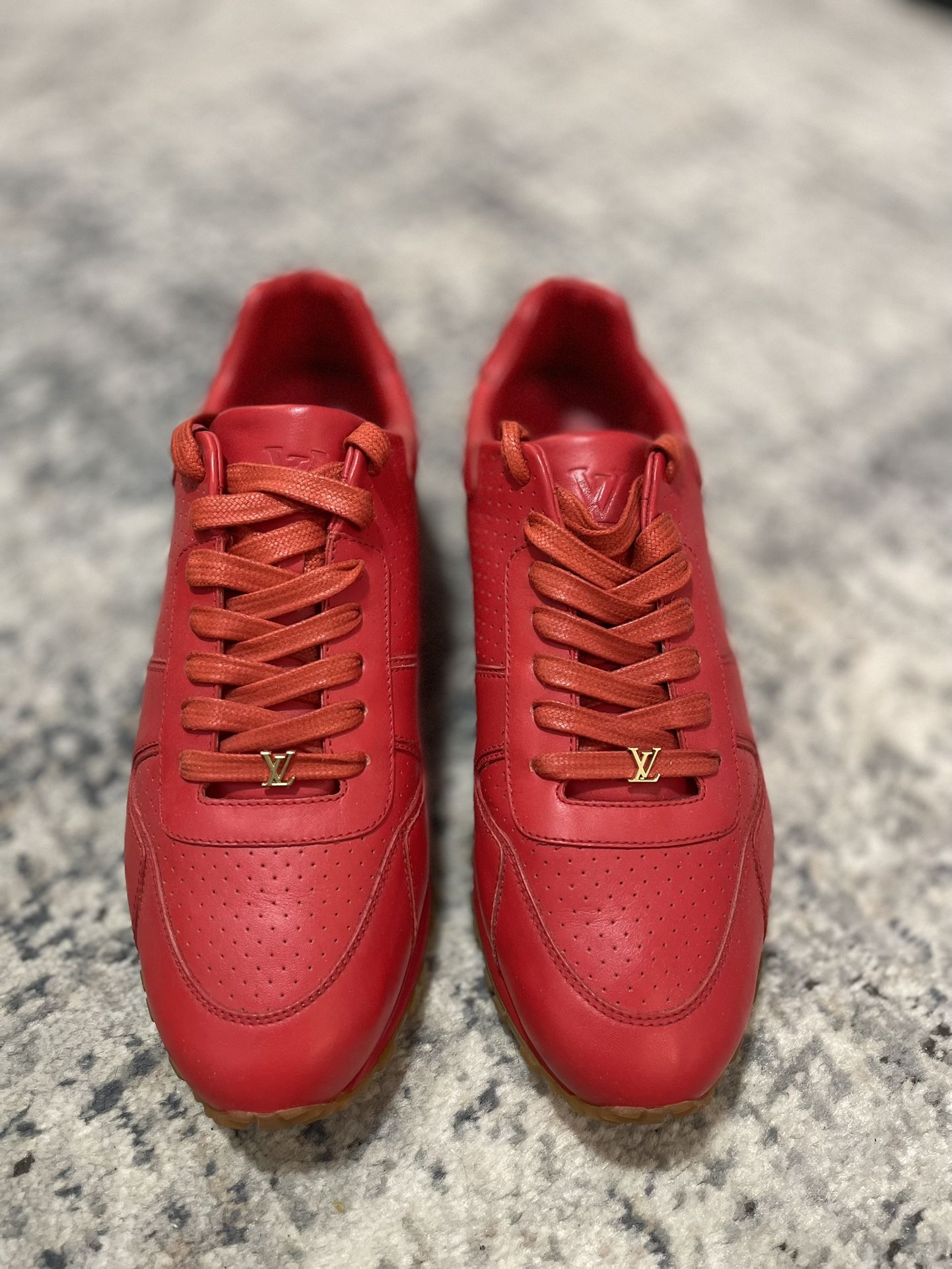 Louis Vuitton x Supreme Red Sneakers