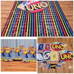 Uno Themed Backdrop & Props