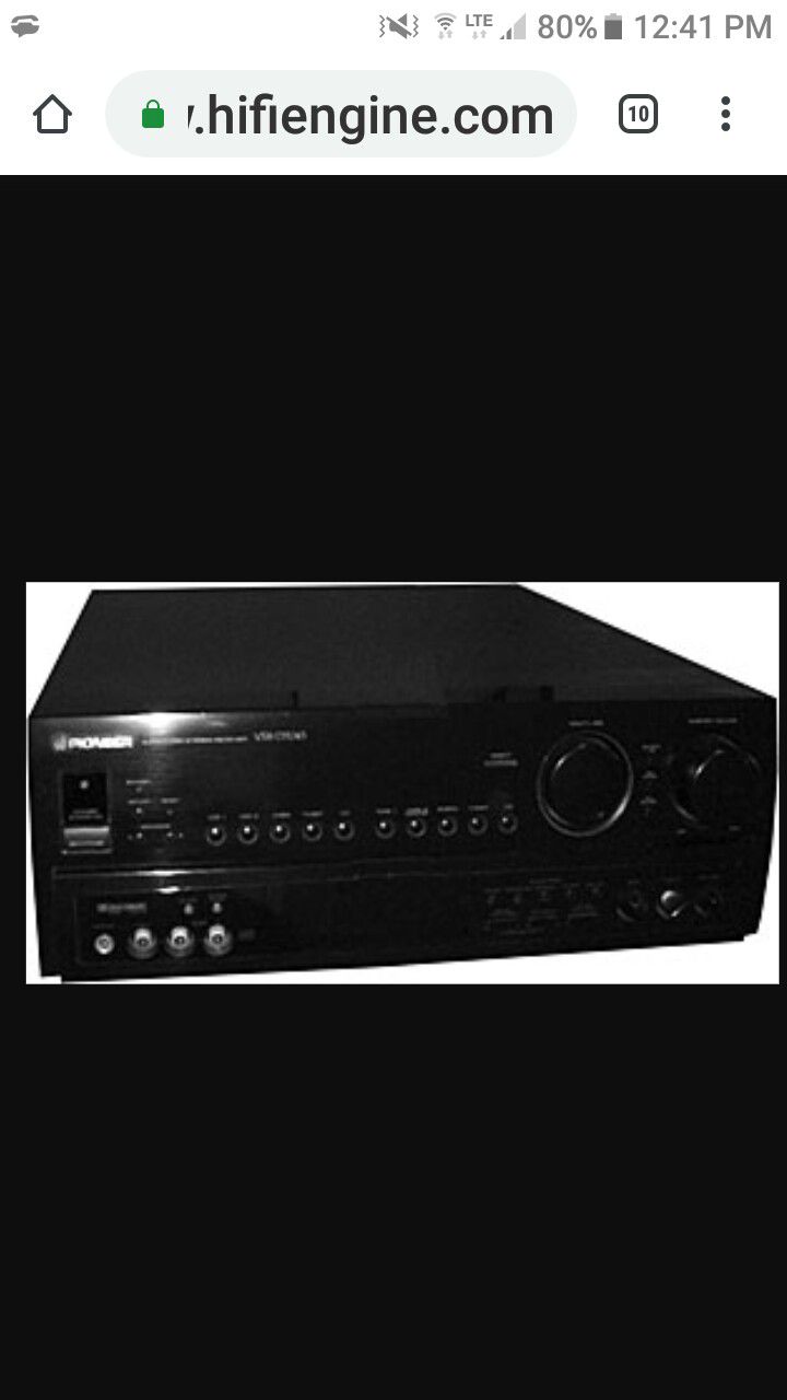 Pioneer Amp. /Receiver /5 channel