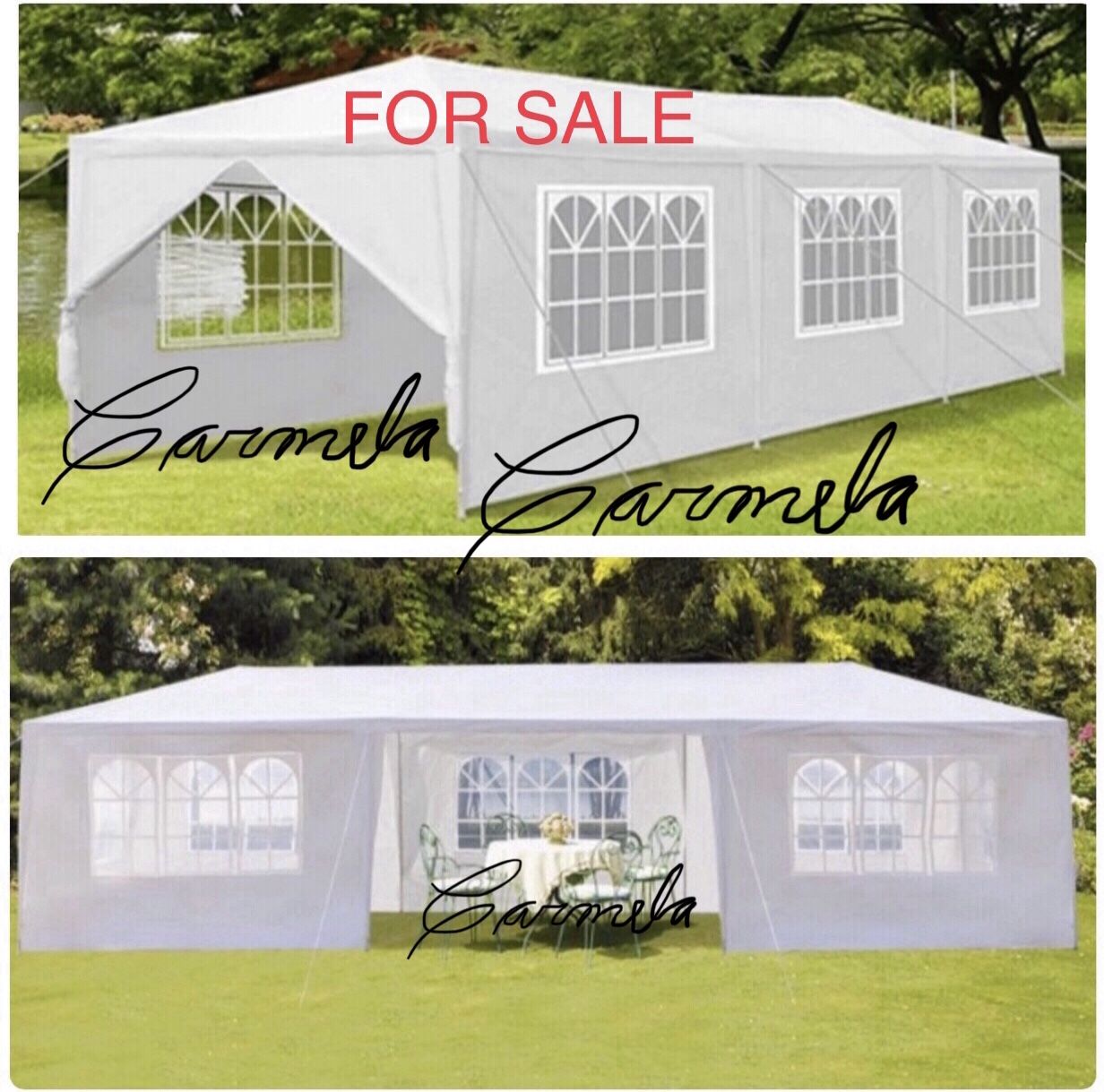 10x30 wedding party tent outdoor canopy teng with 8 side walls white FOR SALE
