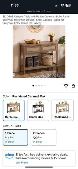 Console table for entry way