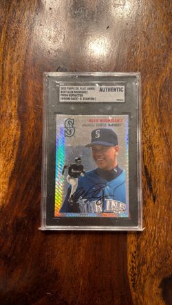 Alex Rodriguez 2023 Topps Chrome Prism Refractor SGC Authentic (Error card)