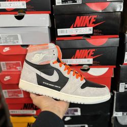 Jordan Neutral Grey Crimson 1s size 12 VNDS 