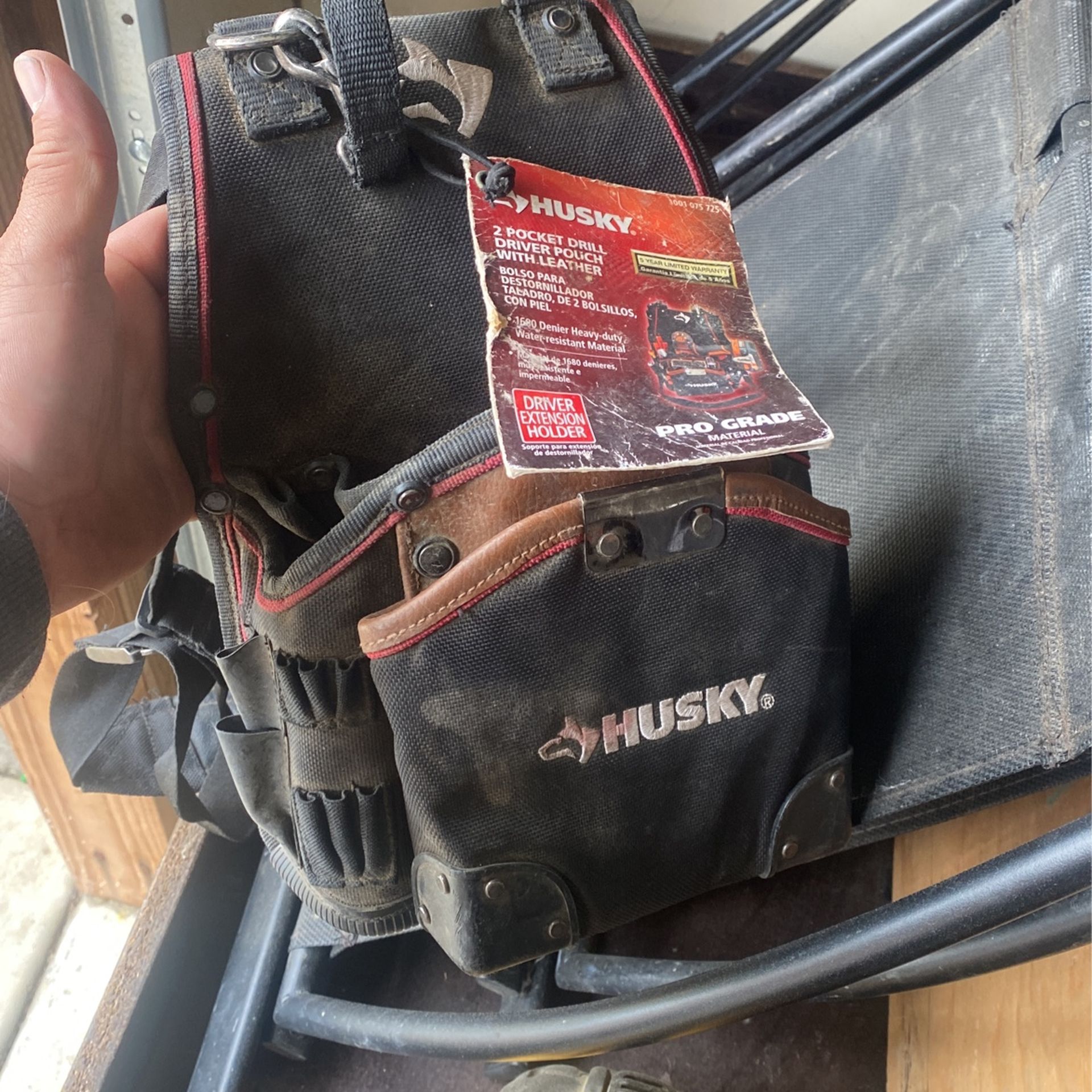 Husky 2 Pocket Drill Pouch