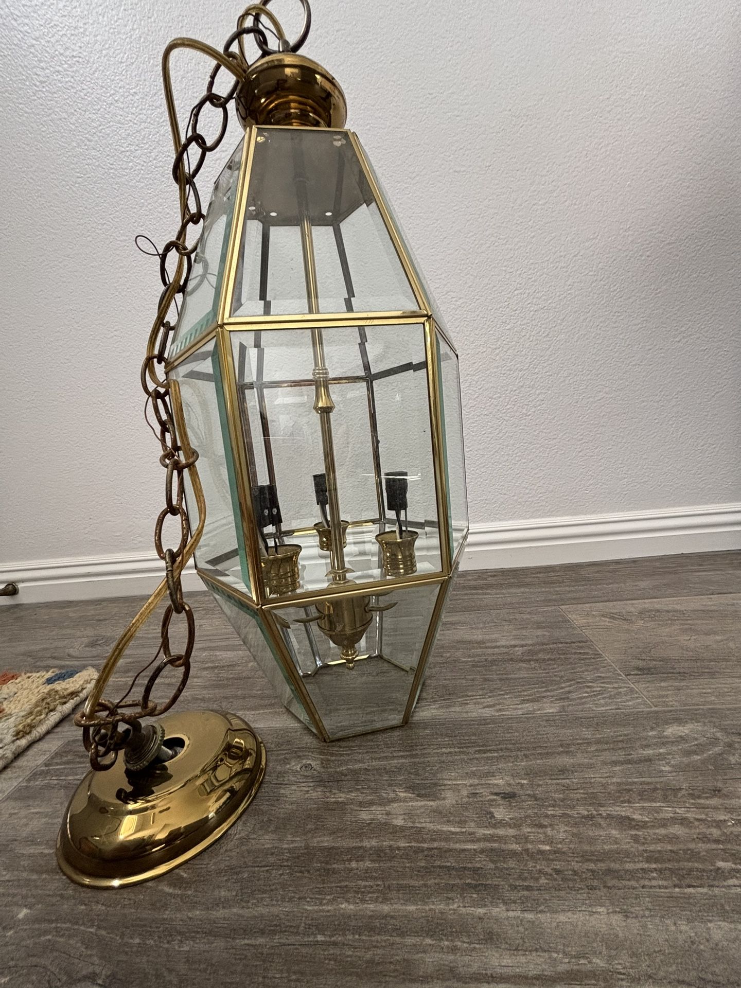 Vintage Brass Chandelier