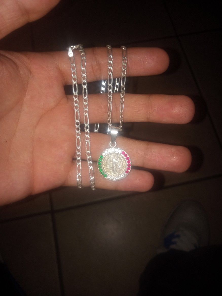 Pendant And Chain Is 925 Silver