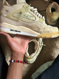 Air Jordan 4 Retro Sneakers Tan/Cream