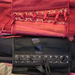 4x Red and Black Corset 