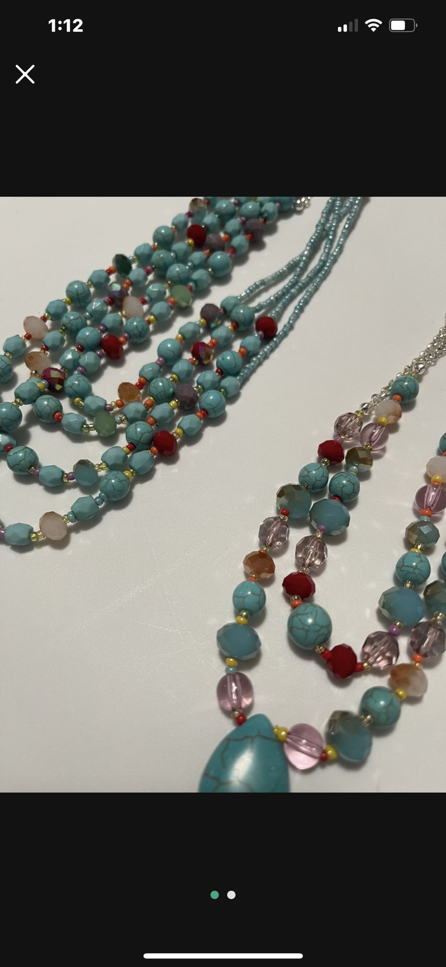 Turquoise String Necklaces