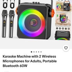 Karaoke Machine With 2 Microphones