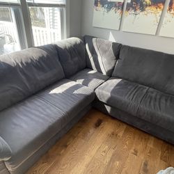Gray Sectional Sofa- Good Condition- Pick Up Only