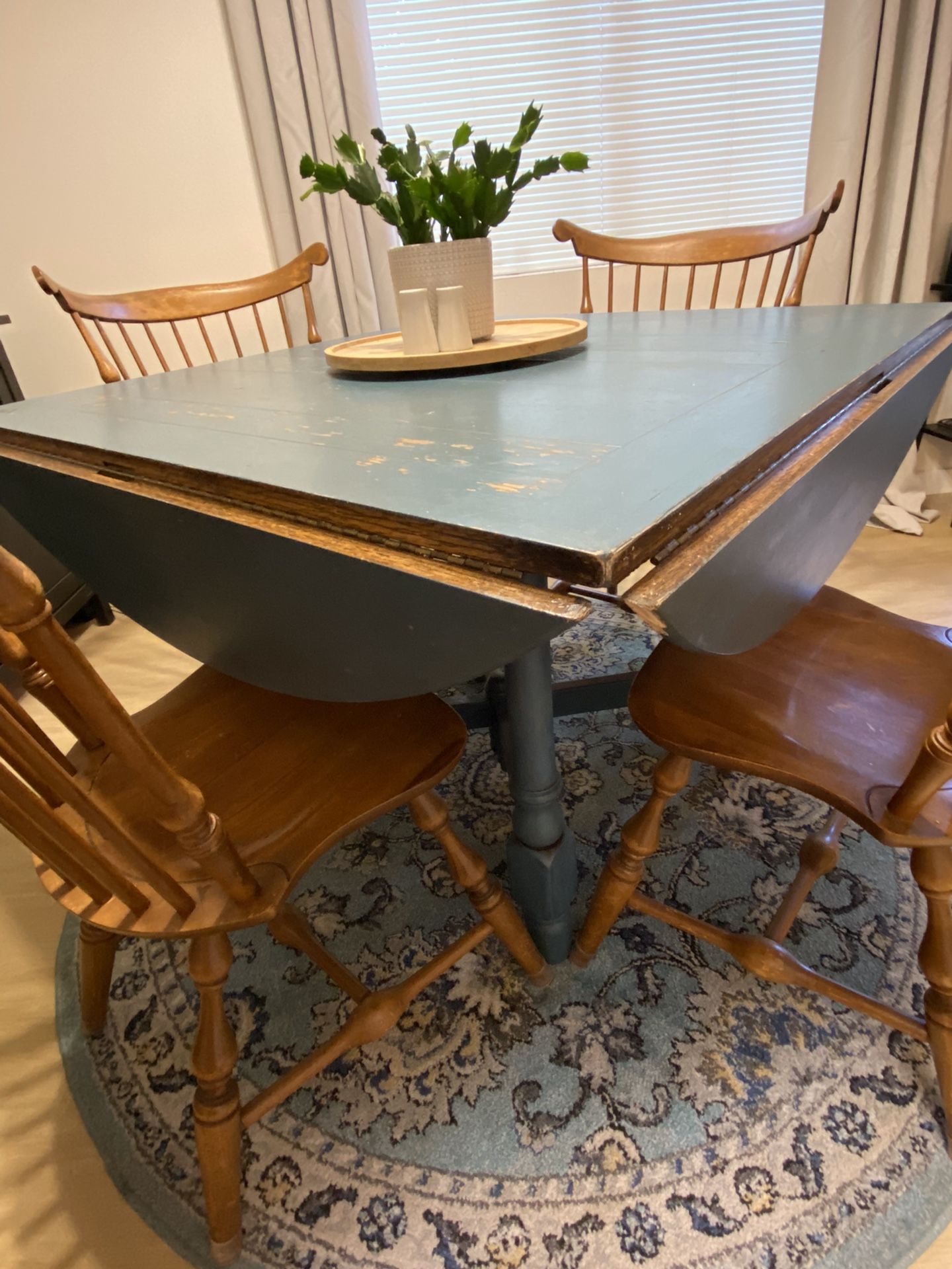 Unique Antique Farmhouse Style Dining Table Round Or Square