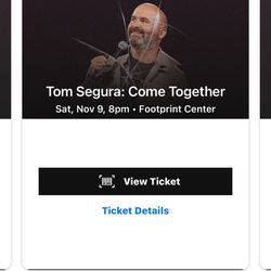 Tom Segura Tickets 11/9 Footprint Center.
