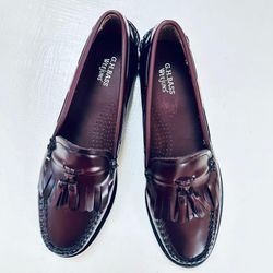 Bass Weejuns  Burgundy Leather  Loafers Size 7.5 