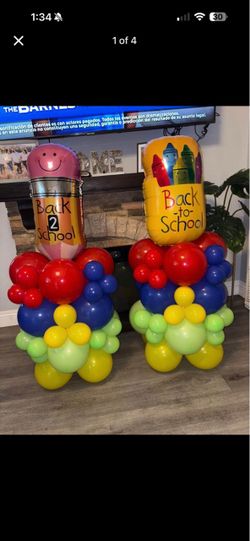 Back too school balloons